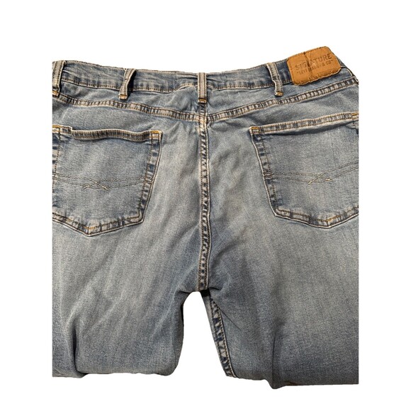 Signature Levi Strauss Jeans Mens W38L30 Blue S37 Slim Straight Stretch Denim - Picture 8 of 9